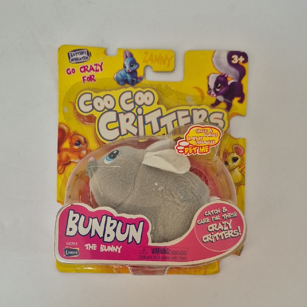 Vintage Coo Coo Critters BunBun Bunny 2010 Lanard y2k